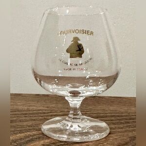 Vintage Courvoisier Le Cognac De Napolean Footed Glass